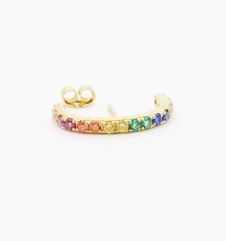 Earrings Fan Hits-Single Rainbow Ear Cuff