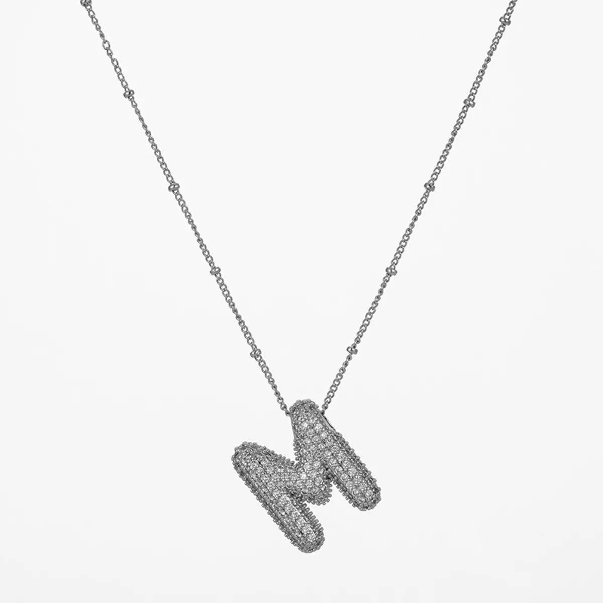 X10817-Silver (Letter M)