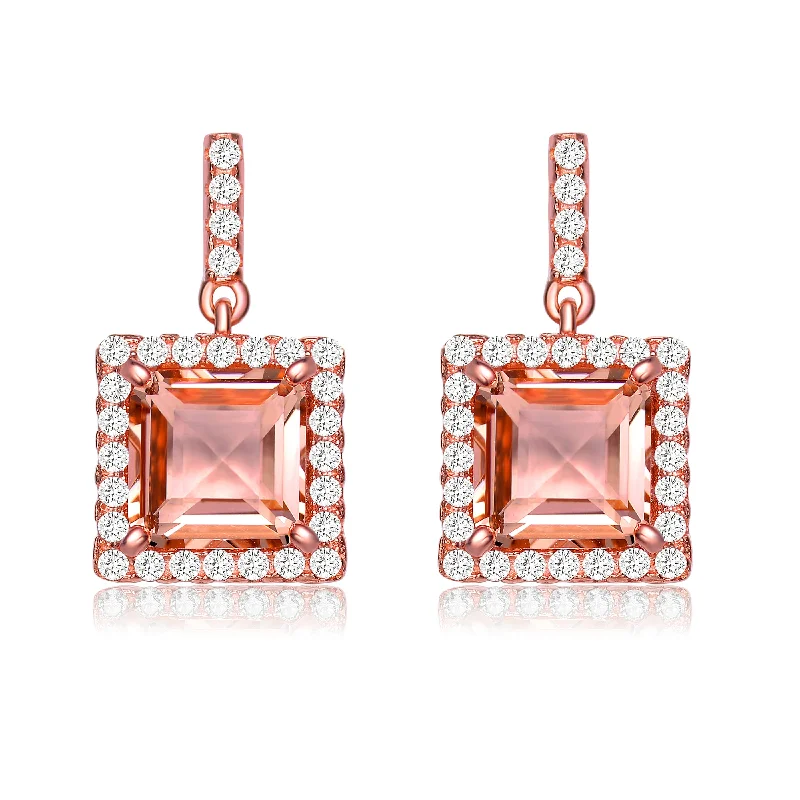 Earrings Range Options-Sylvie Square Champagne Earrings