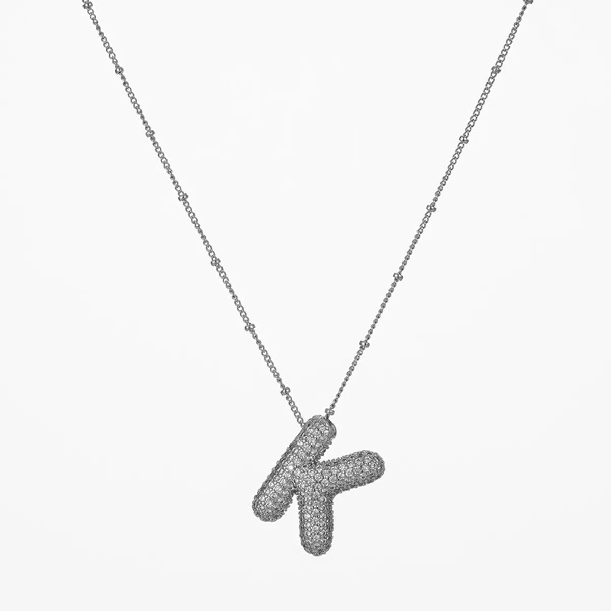 X10817-Silver (Letter K)