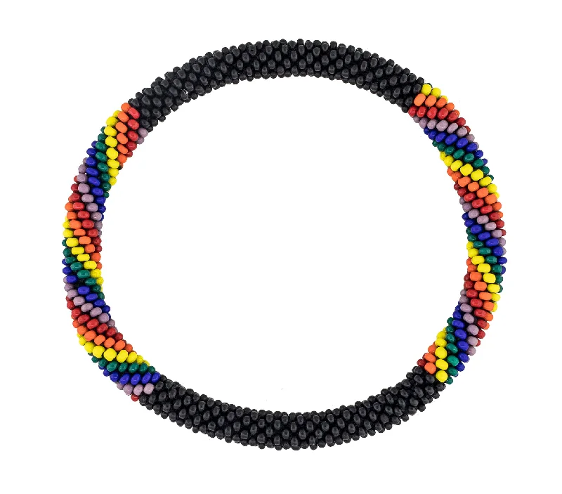 Bracelets For Starry Nights-8 inch Roll-On® Bracelet <br> Half Twist Love Noir