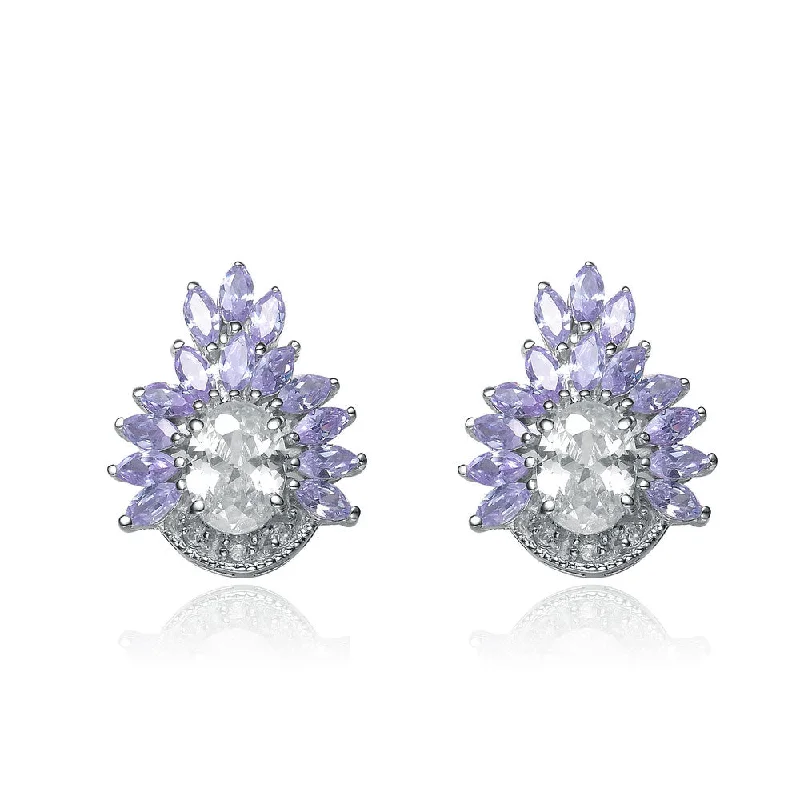 Earrings Grade Rules-Gabrielle Pale Purple Earrings