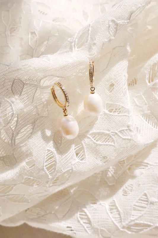 High Form Earrings-Lily  Pearl Drop Earrings