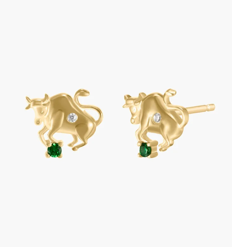 Earrings For Deep Skin-Taurus Earrings