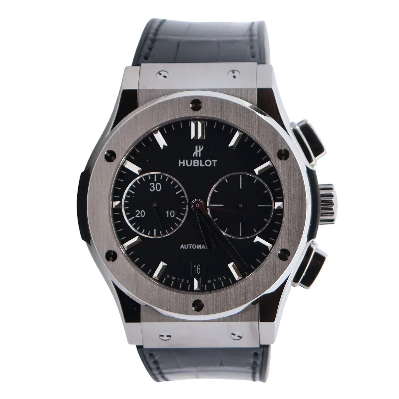 Airy Watches For Light Feel-Hublot Classic Fusion 45mm Black Dial Watch Ref# 521.NX.1171.LR