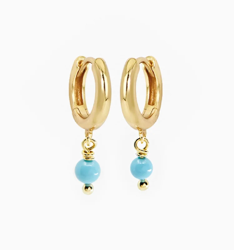 Earrings For Toe Bands-Turquoise Earrings