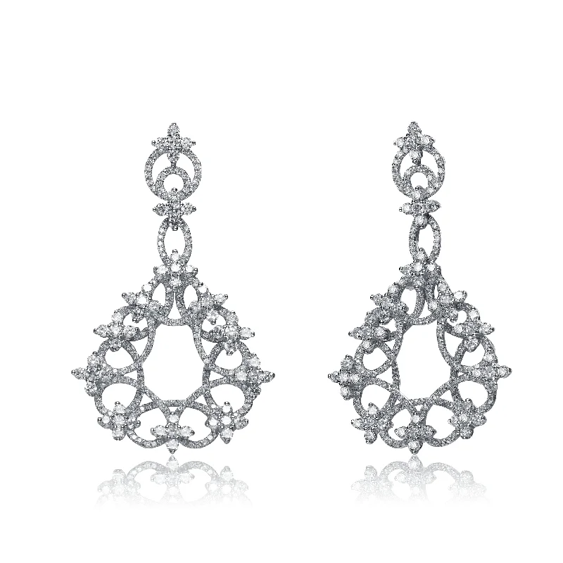 Sharp Earrings For Grace-Palais Lace Earrings