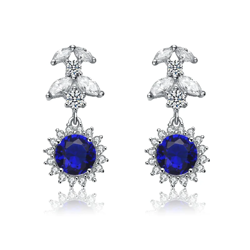 Earrings Gem Guide-La Roche Blue Sun Earrings