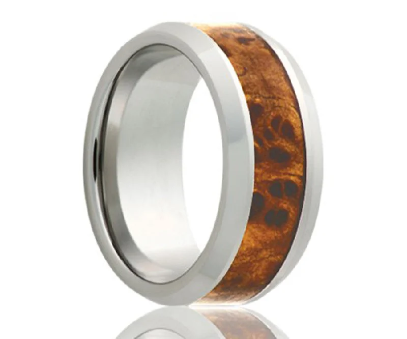 Stalwart Rings For Relentless Wear-Cobalt Burl Wood Ring