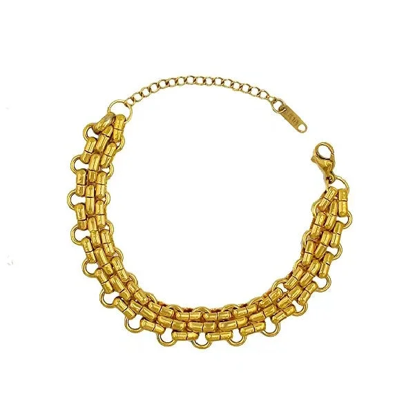 Ys205 Gold Bracelet 16 5