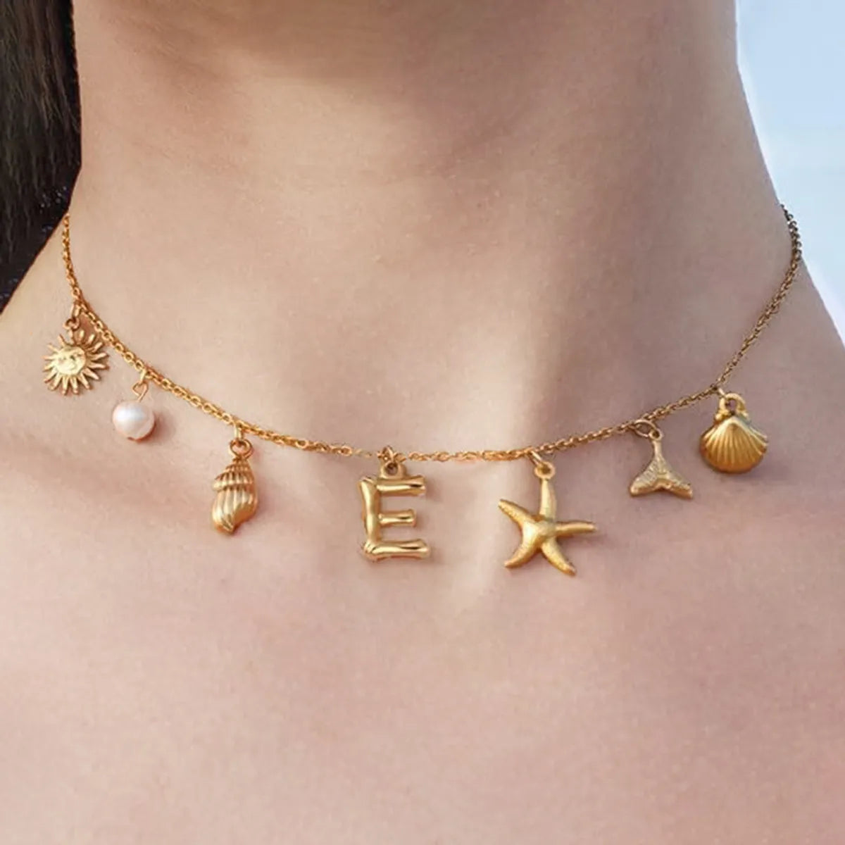 Necklace-Letter E