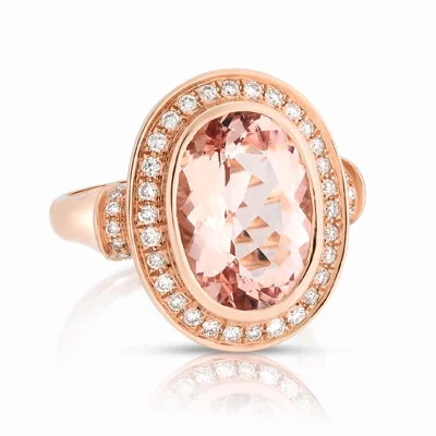 Rings Spark Hacks-Morganite and Diamond Ring