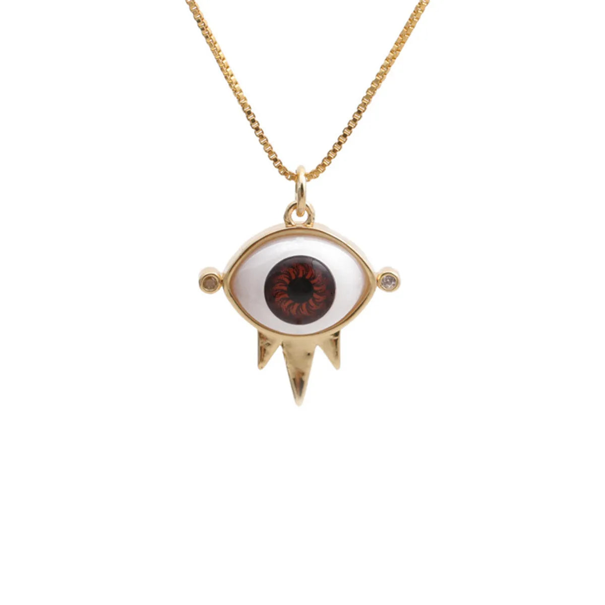 0464ys Red Devil's Eye + Box Chain