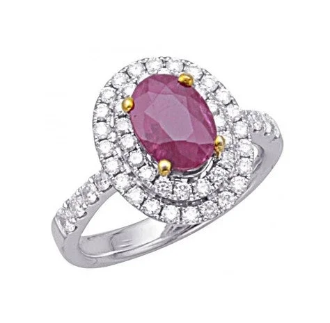 Rings For Billowy Layers-Ruby and Diamond Ring