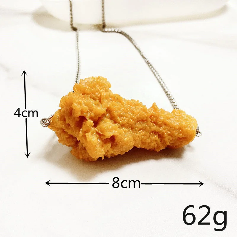 Deep Fried Chicken Drumstick Boutique Necklace 70cm