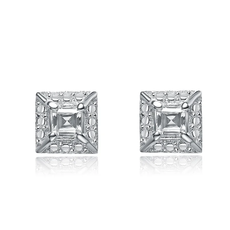 Earrings For Lavish Parties-Aurélie Square Shape Vintage Earrings