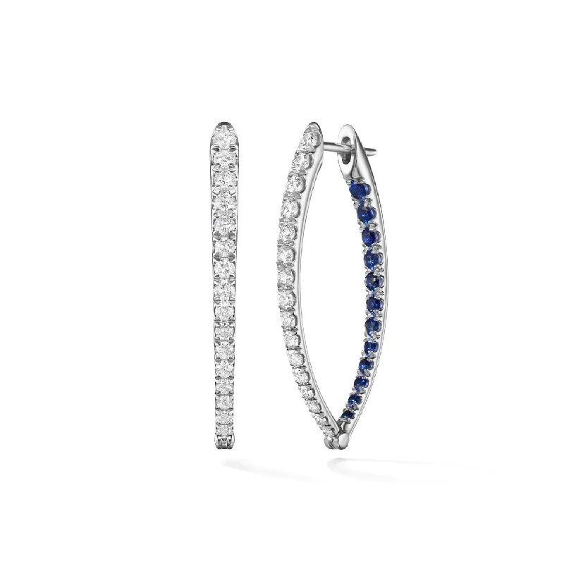 Earrings For Calm Wear-CRISTINA EARRING Medium (Blue Sapphire)