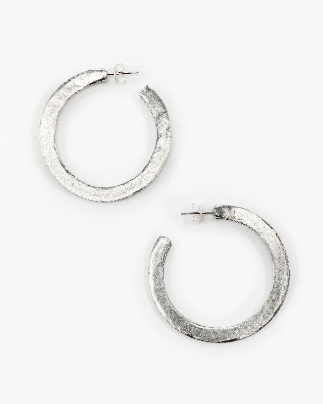 Earrings For Self Gifts-Large Post Top Hoop (ER504)