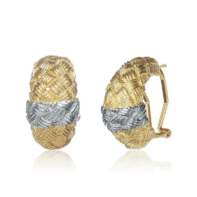 Earrings For Cold Shine-Colette Weaved Hoop Earrings