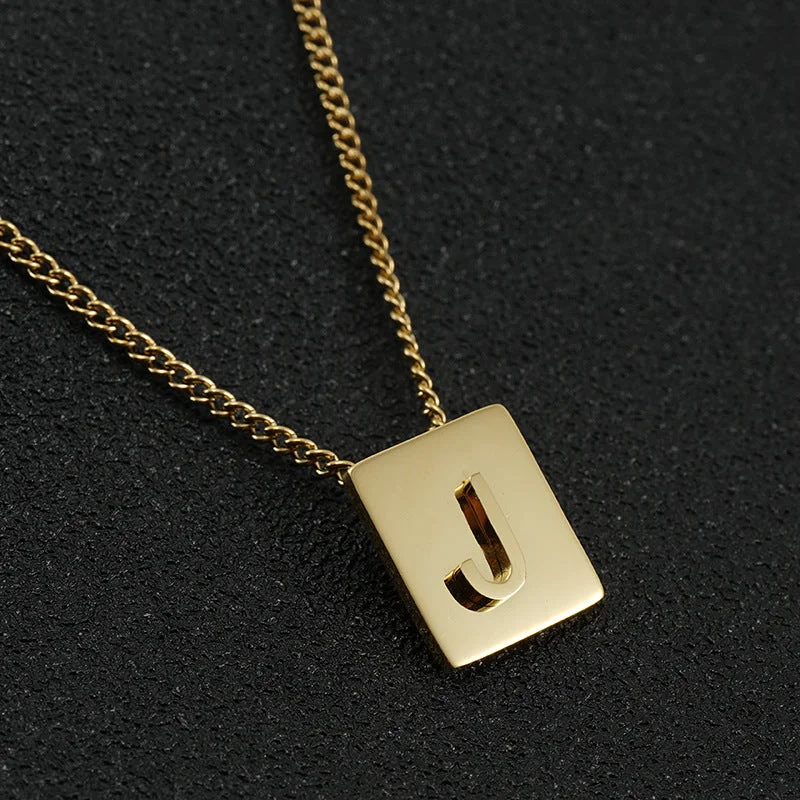 Gold J (Including Chain)