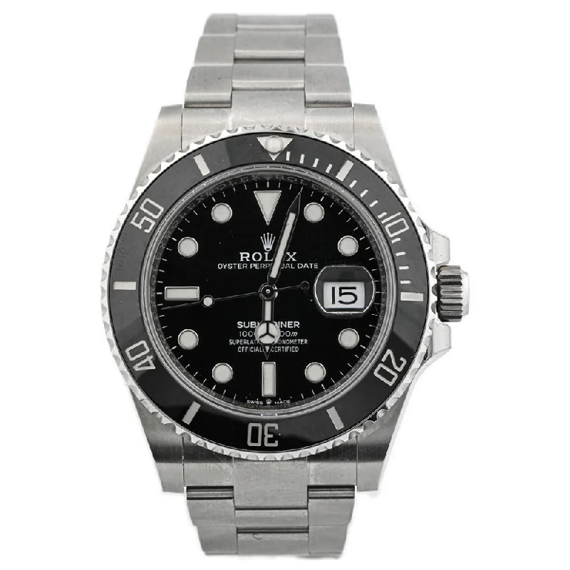 Watches For Cool Shades-Rolex Submariner 41mm Black Dot Dial Watch Ref# 126610LN