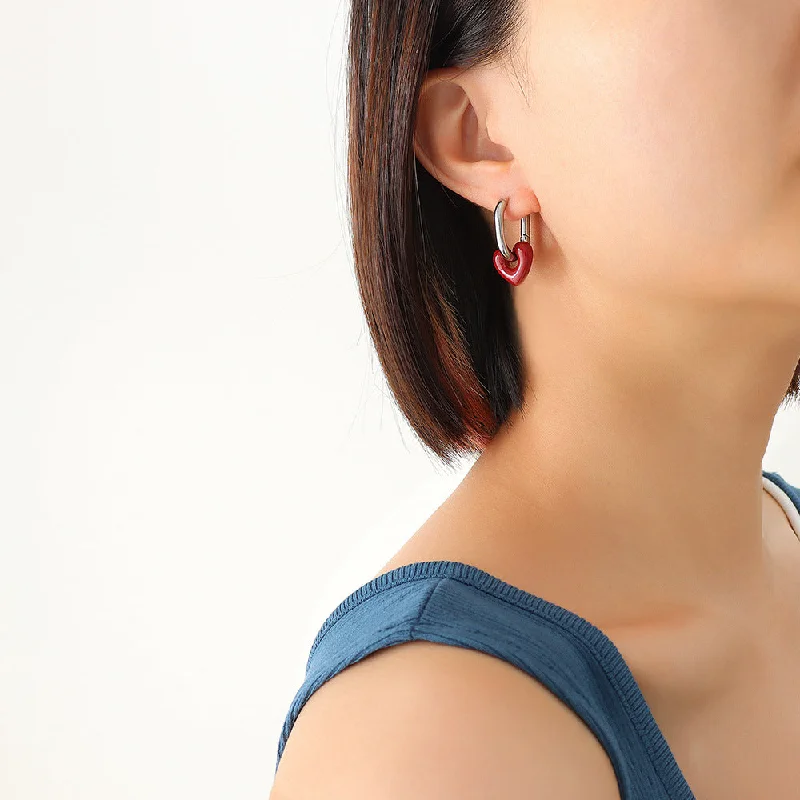 F604-Steel Earrings