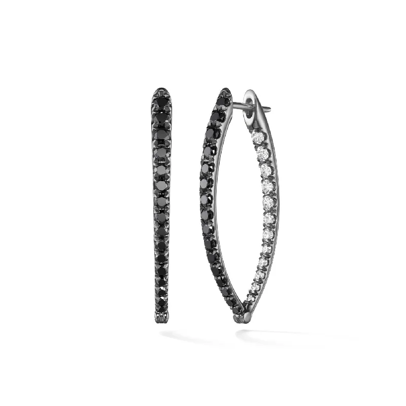 Earrings For Full Fun-CRISTINA EARRING Medium (Black and White Diamond)