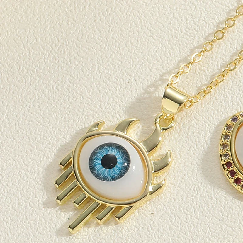 Upper and Lower Eyelash Necklace