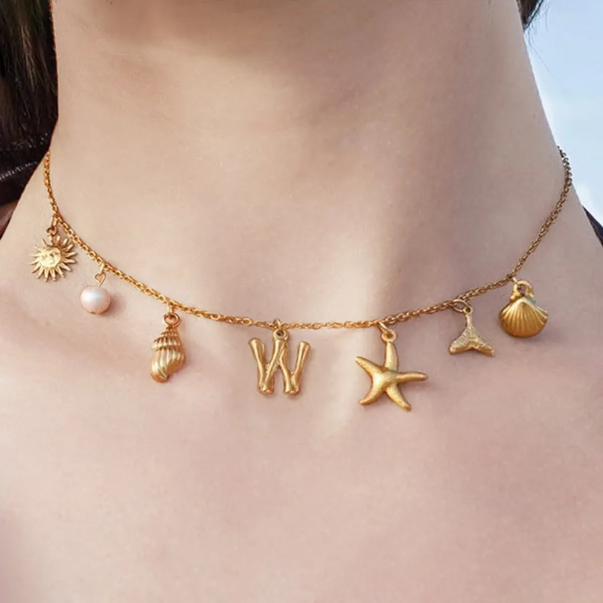 Necklace-Letter W