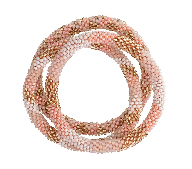 Bracelets For Snowy Shine-8 inch Roll-On® Bracelets <br> Blush