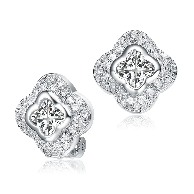 High Stay Earrings-Estelle Clover-Shaped Stud Earrings