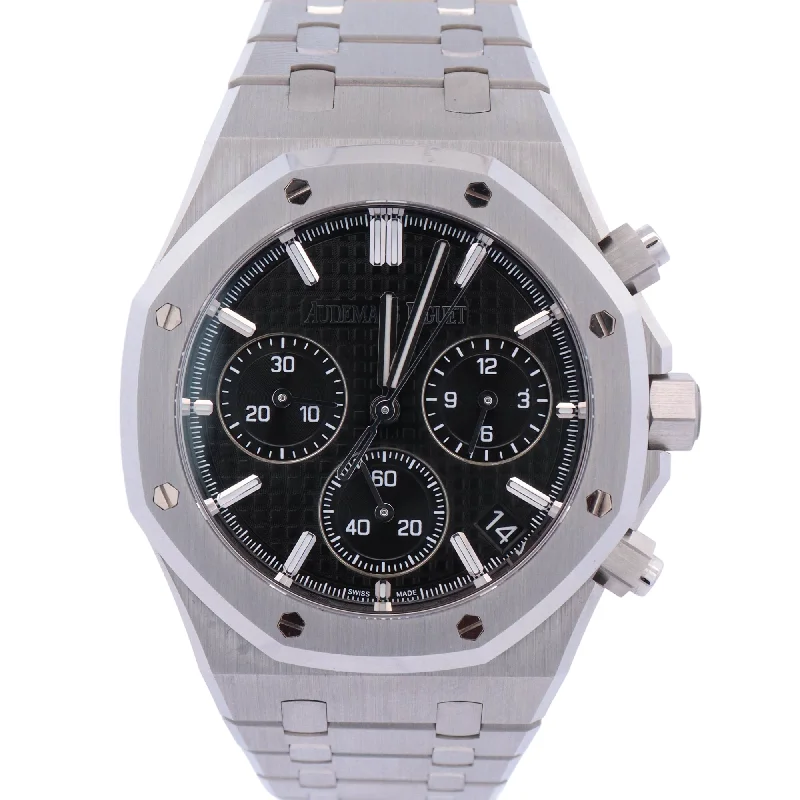 Watches For Deep Taste-Audemars Piguet Royal Oak 41mm Black Dial Watch Ref# 26240ST.OO.1320ST.02