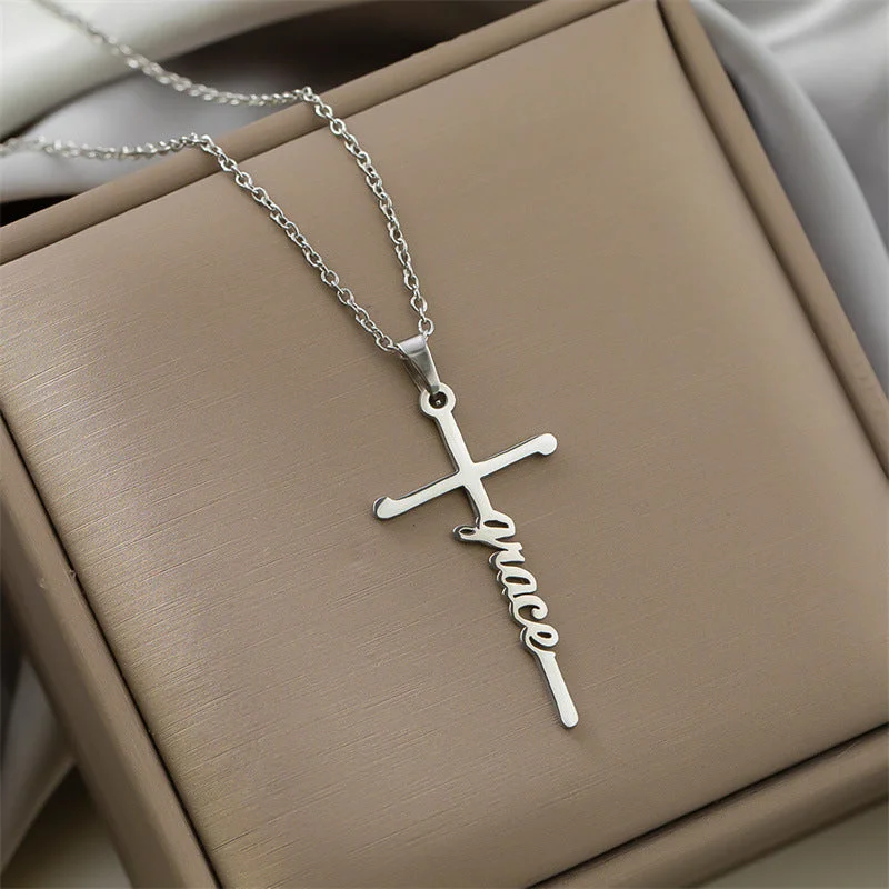 Ea544901s Steel Color--Grace (Necklace)