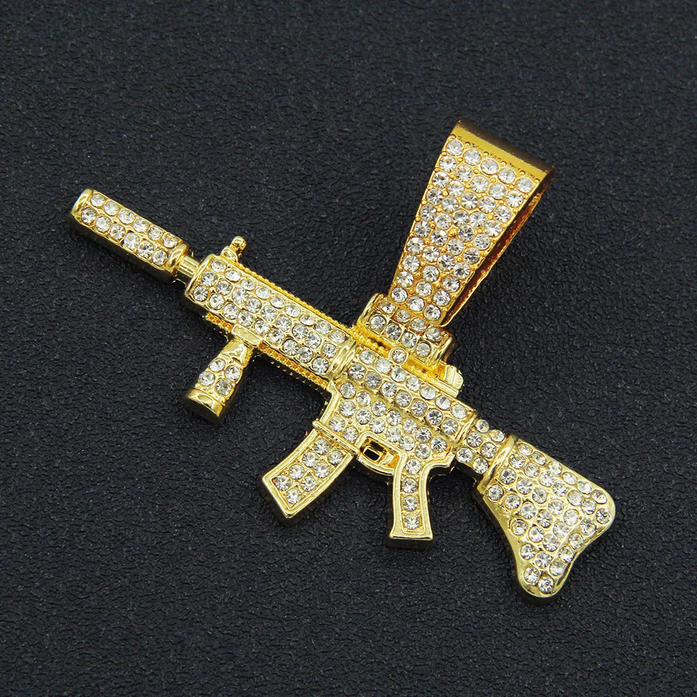 Single Pendant-Gold (Gun)