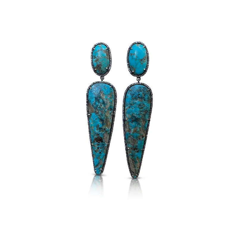 Earrings For Task Hours-Kingman Double Drop Earrings