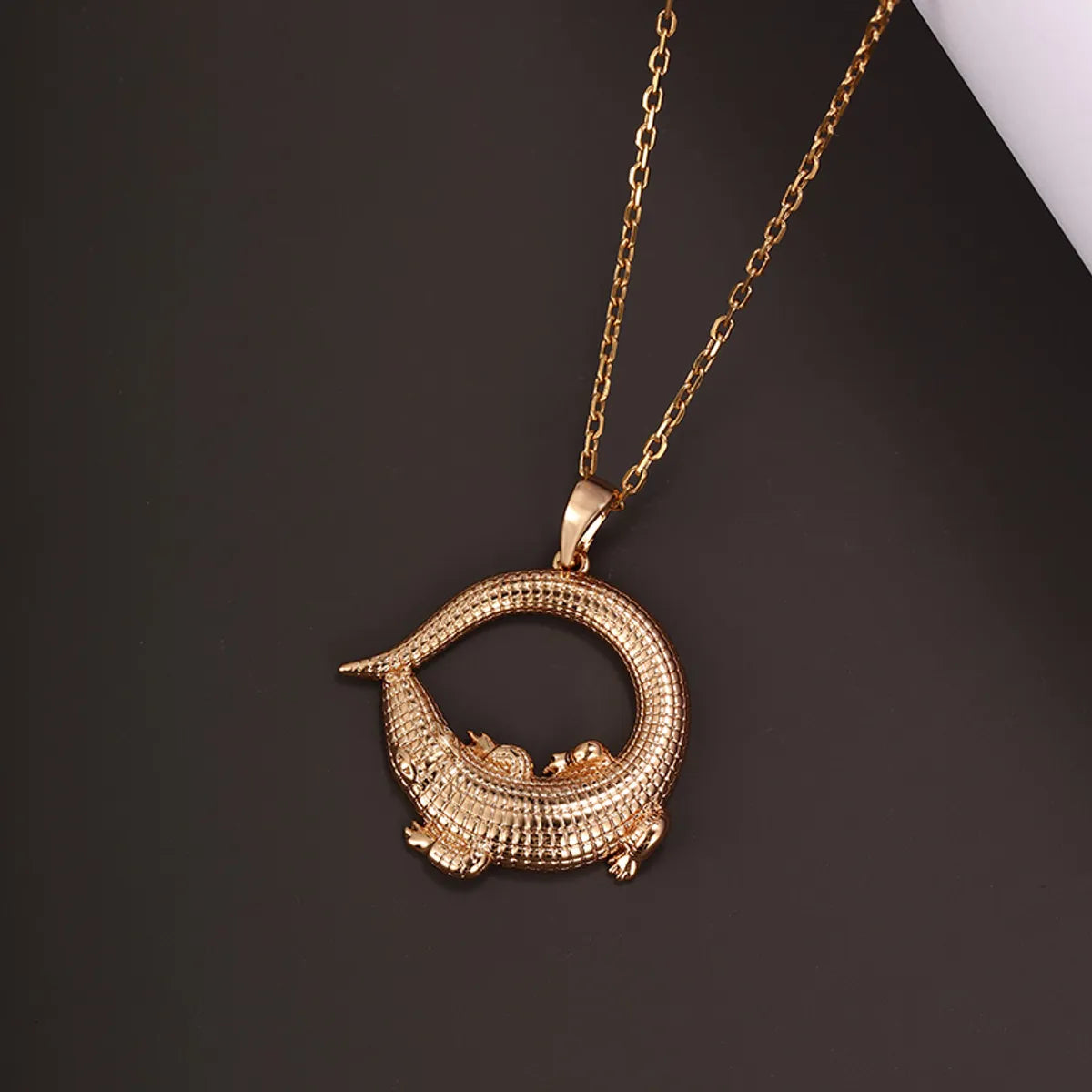 Necklaces Use Test-Hip-hop Xuping Crocodile Alloy Copper Alloy Plating Women's Pendant Necklace