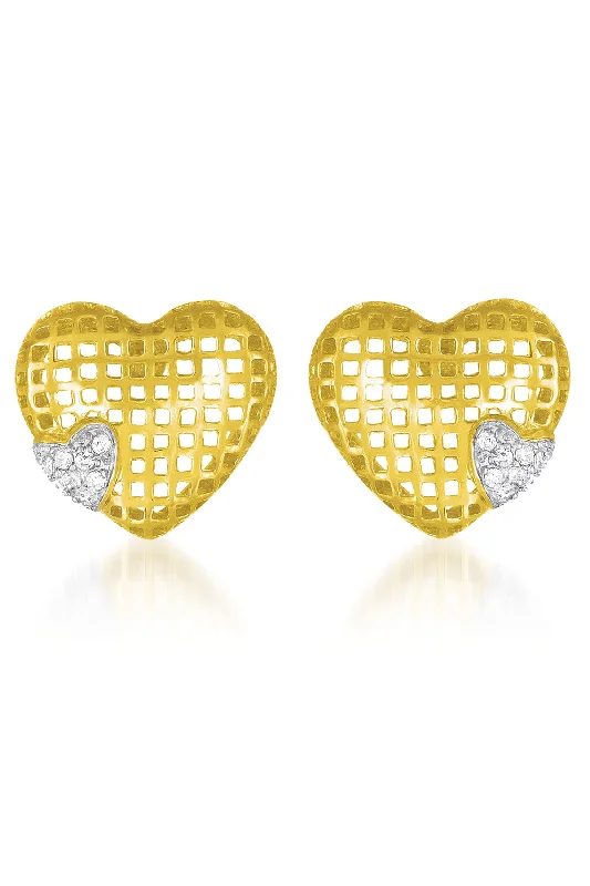 Earrings New Hits-Annette Heart Shape Lace Earrings