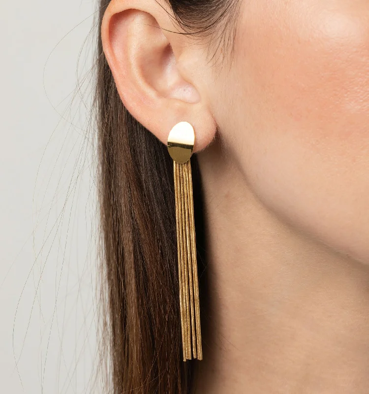 Earrings For Long Lines-Isabella Tassel Earrings