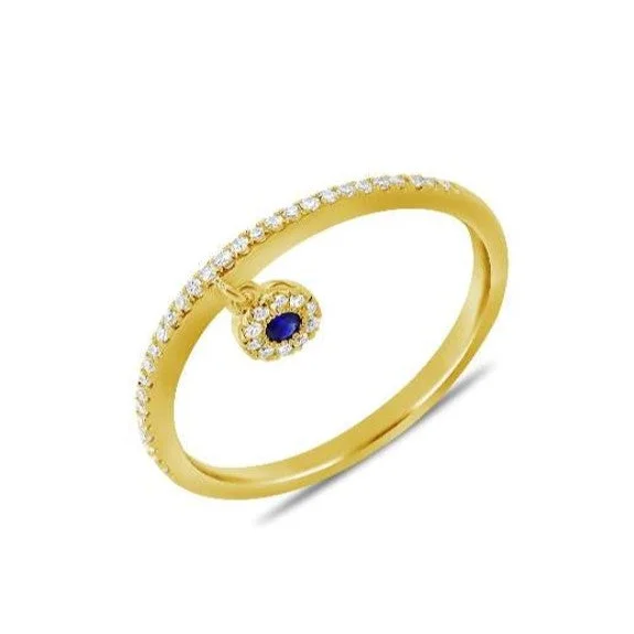 Rings For Dry Spark-Sapphire and Diamond Ring