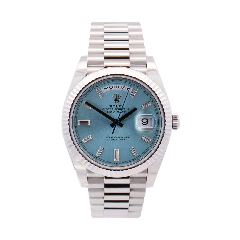 Watches Rate Guide-Rolex Day-Date 40mm Blue Dial Ref# 228236