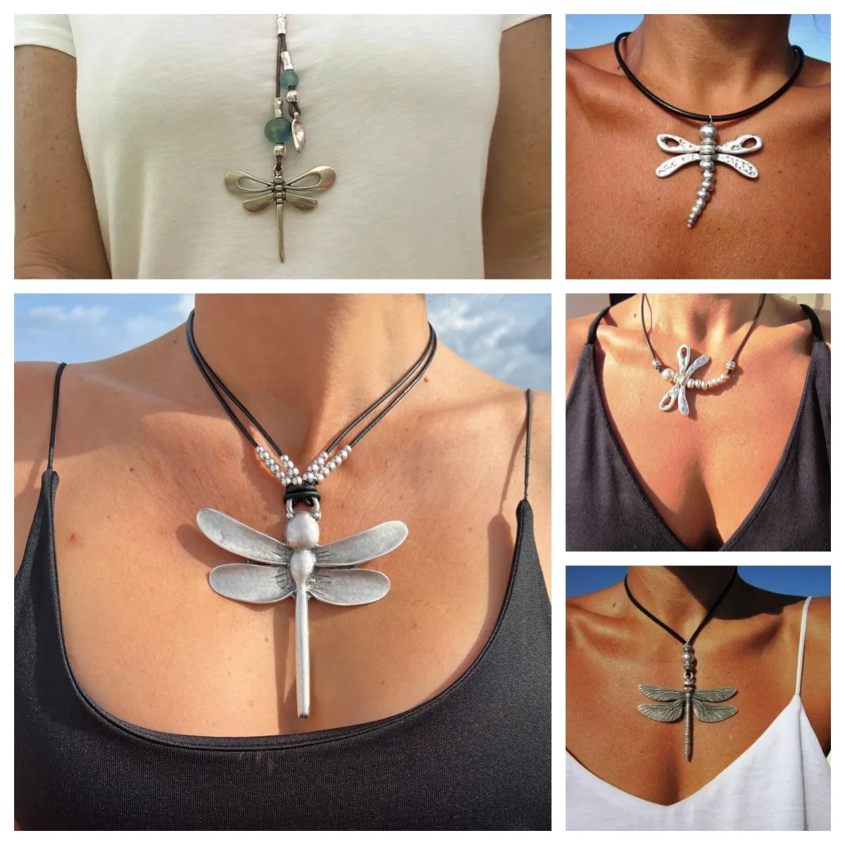 Necklaces Pick Advice-Retro Ethnic Style Dragonfly Ccb Arylic Alloy Handmade Women's Necklace