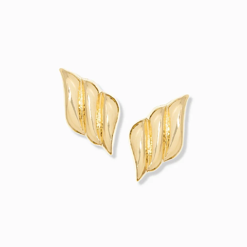 Fine Earrings For Sleek-wing button earring