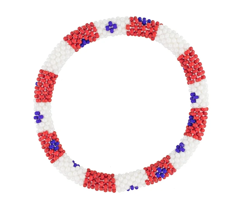 Bracelets Endurance Hacks-8 inch Roll-On® Bracelet <br> Broad Stripes and Bright Stars