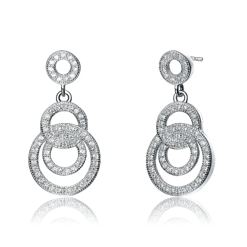 Earrings For Seasoned Holes-Paris Circles Drop Earrings