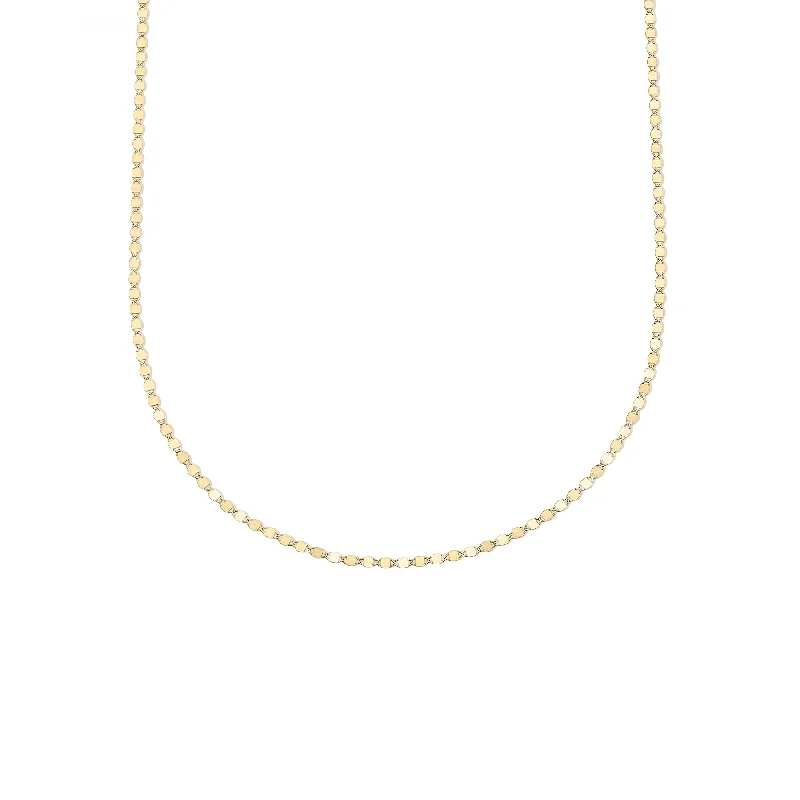 Low Craft Necklaces-Petite Anchor Chain Necklace - 14k Yellow Gold