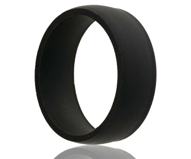 Rings For Dusk Radiance-Silicone Rubber Black Ring