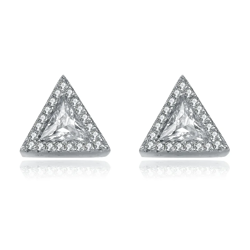 Vast Earrings For Flair-Déco Triangle Frame Stud Earrings