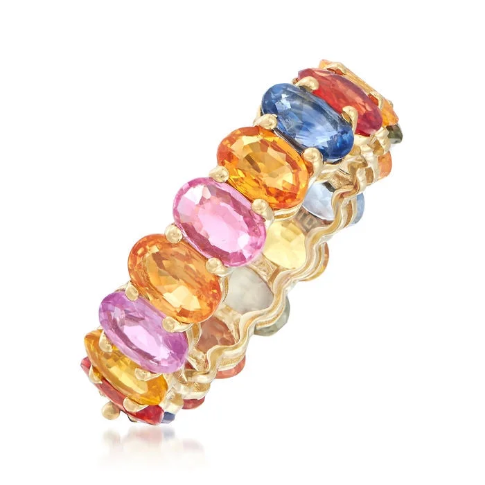 Rings For Velvet Galas-Sapphire Multicolor Eternity Ring