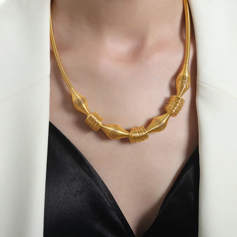 P1774-Gold Necklace-47+5cm