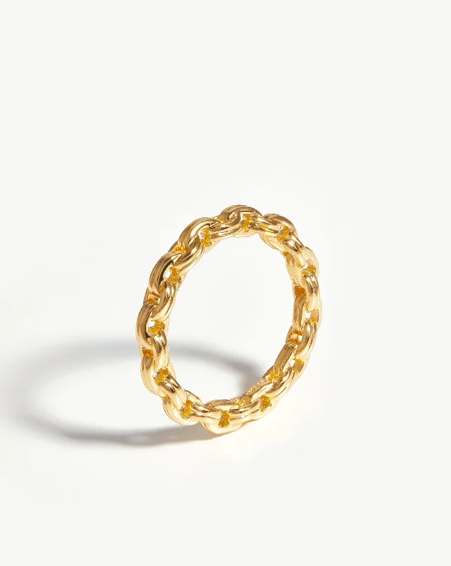 Best Rugged Rings-Bond Stacking Ring | 18ct Gold Vermeil